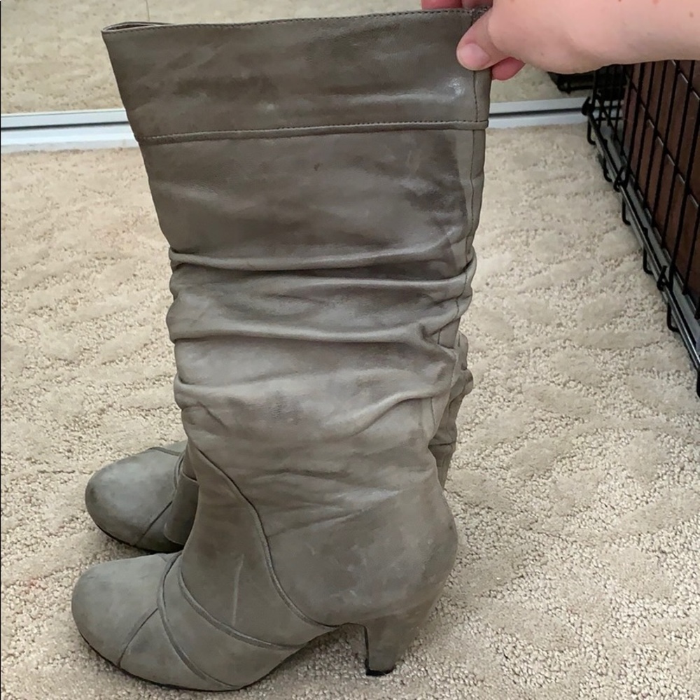 Leather boots